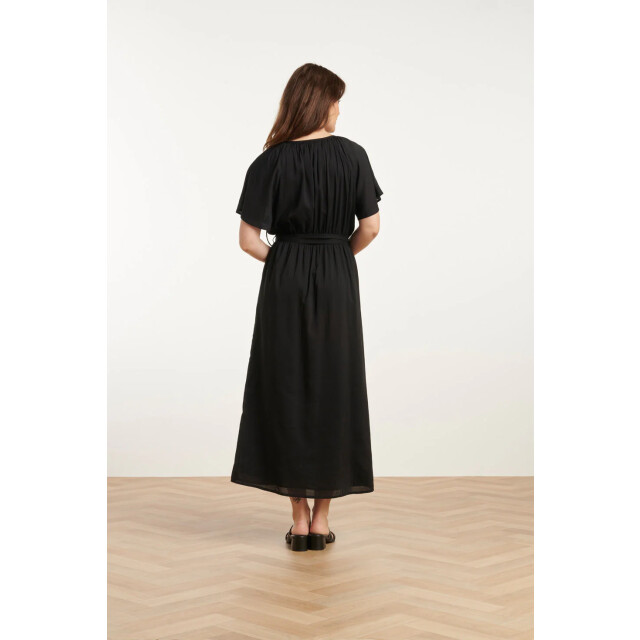 Smashed Lemon 25191 e viscose midi jurk | 25191-999-L large