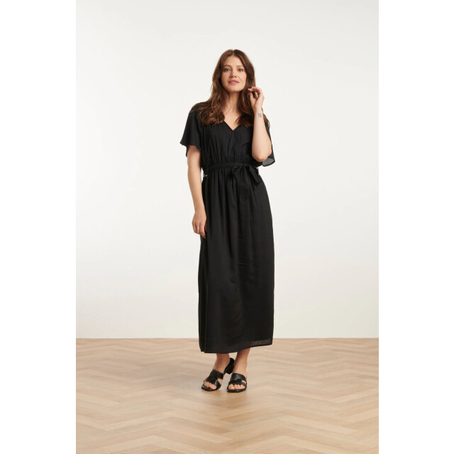 Smashed Lemon 25191 e viscose midi jurk | 25191-999-L large
