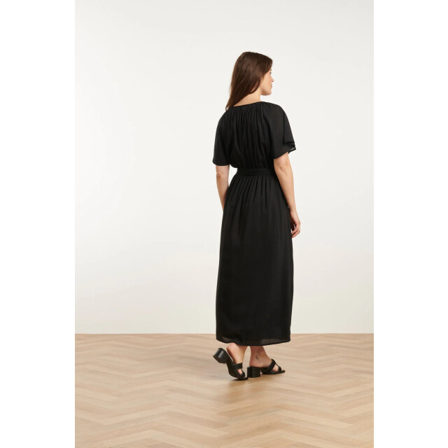 Smashed Lemon 25191 e viscose midi jurk | 25191-999-L large