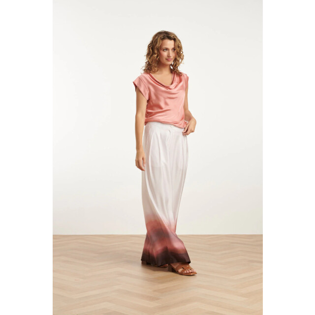 Smashed Lemon 25212 waterfall satijn top | 25212-421-XS large