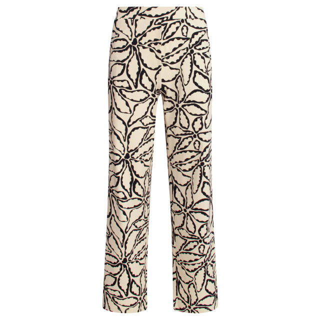 Smashed Lemon 25235 wide leg travel quality broek met e bloemenprint | 25235-720-999 large