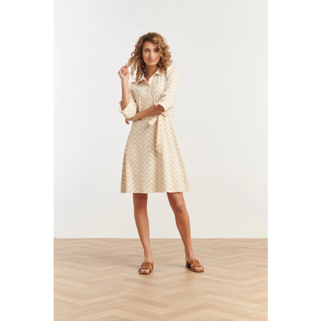 Smashed Lemon 25244 offwhite zigzag geprinte jurktravelkwaliteit | 25244-010-720 large