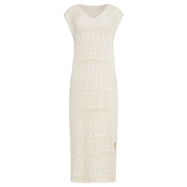 Smashed Lemon 25214 off crochet midi jurk | 25214-010-4XL large