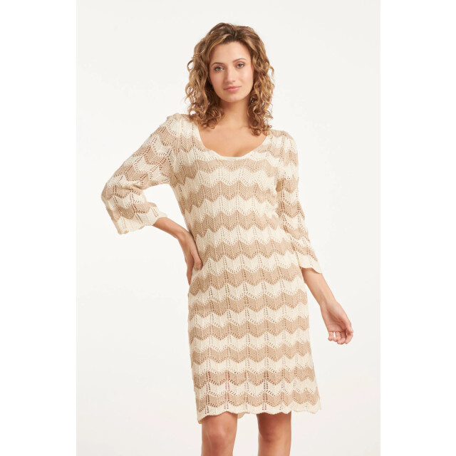 Smashed Lemon 25219 e zigzag crochet jurk | 25219-010-720 large