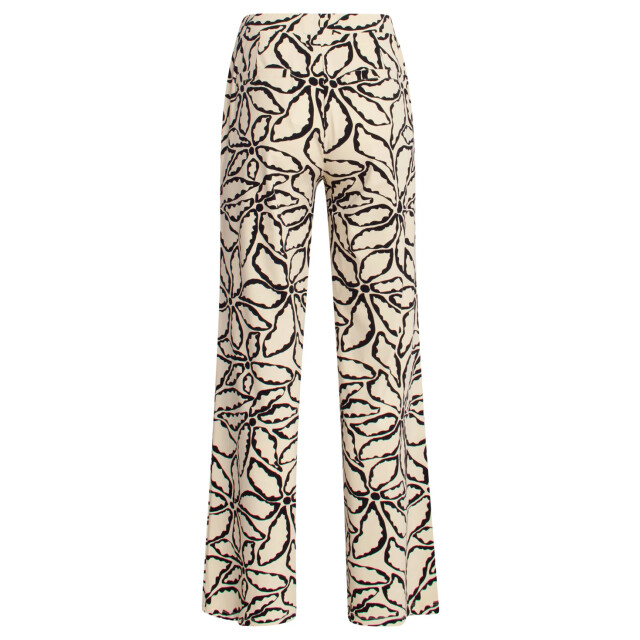 Smashed Lemon 25235 wide leg travel quality broek met e bloemenprint | 25235-720-999 large