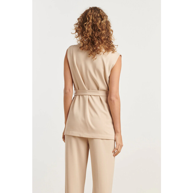 Smashed Lemon 25273 stretch gilet met riem | 25273-720-4XL large