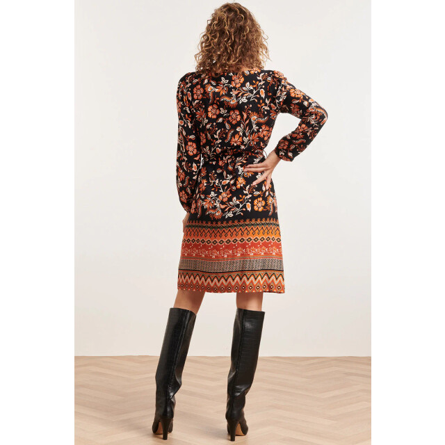 Smashed Lemon 23861 damesjurk met bloemenprint | 23861-998-L large