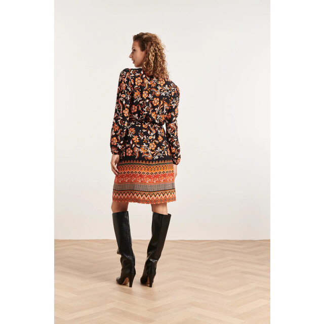 Smashed Lemon 23861 damesjurk met bloemenprint | 23861-998-L large