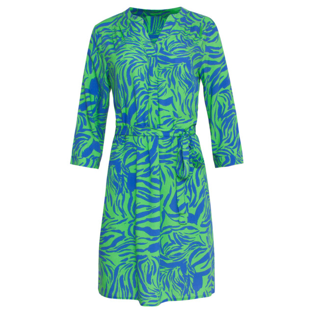 Smashed Lemon 23856 damesjurk met v-halsdierenprint | 23856-530-650 large