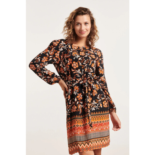 Smashed Lemon 23861 damesjurk met bloemenprint | 23861-998-L large