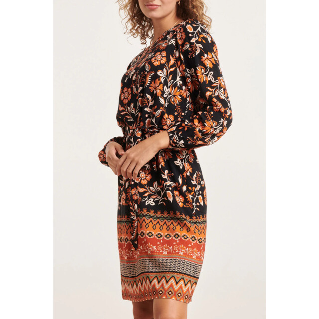 Smashed Lemon 23861 damesjurk met bloemenprint | 23861-998-L large