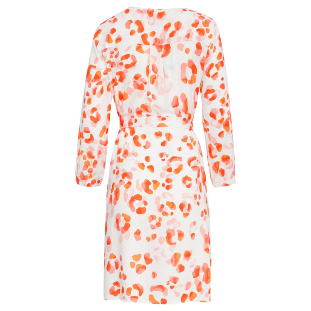 Smashed Lemon 25163 korte jurk met perzik dierenprint | 25163-250-998 large
