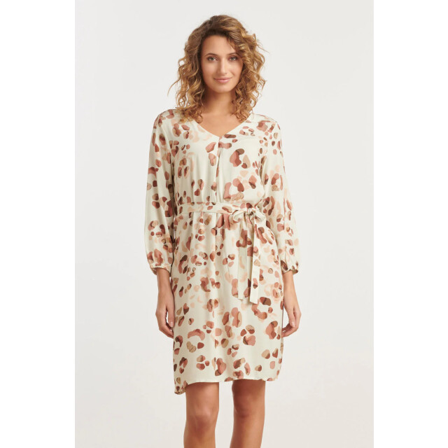 Smashed Lemon 25163 korte jurk met dierenprint-tinten | 25163-720-998 large
