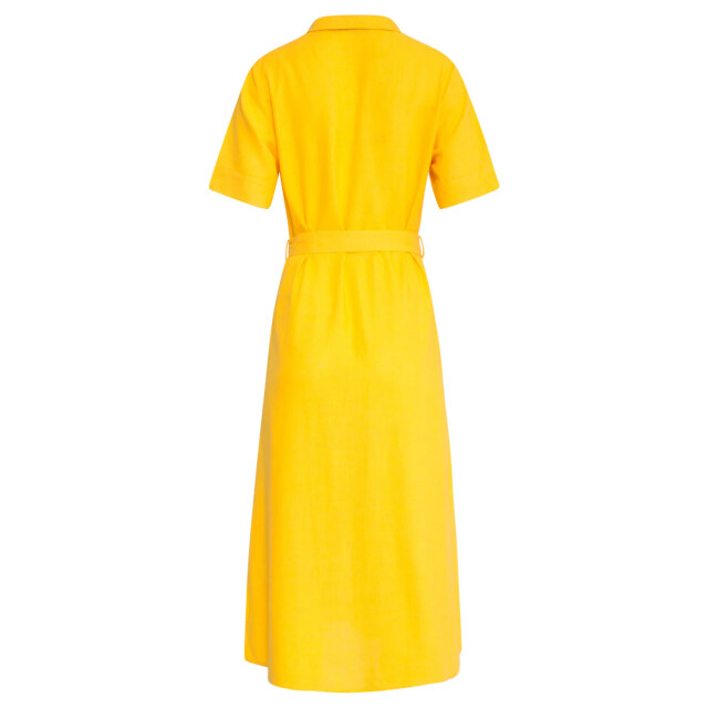 Smashed Lemon 25150 linnen midi shirtjurk | 25150-150-S large