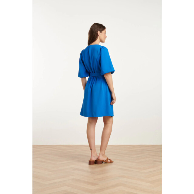 Smashed Lemon 25152 balloon sleeve kort jurkkobalt | 25152-650-XL large