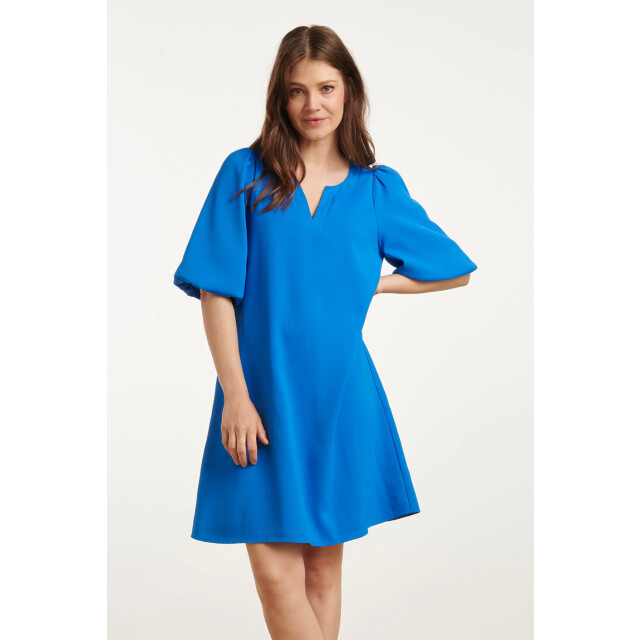 Smashed Lemon 25152 balloon sleeve kort jurkkobalt | 25152-650-XL large
