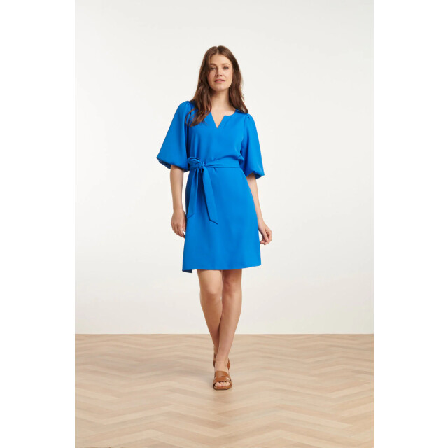 Smashed Lemon 25152 balloon sleeve kort jurkkobalt | 25152-650-XL large