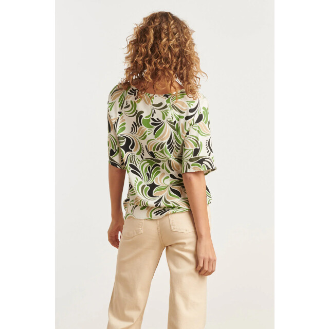 Smashed Lemon 25154 te top met grafisch print, matcha | sand-light 25154-720-500 large