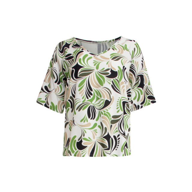 Smashed Lemon 25154 te top met grafisch print, matcha | sand-light 25154-720-500 large