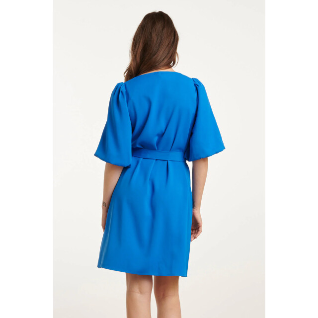 Smashed Lemon 25152 balloon sleeve kort jurkkobalt | 25152-650-XL large