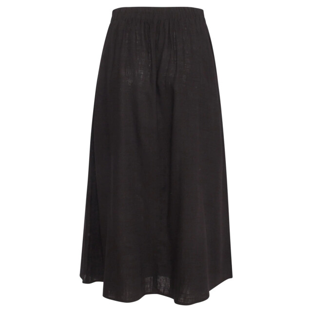 Smashed Lemon 25149 e linnen midi rok | 25149-999-4XL large