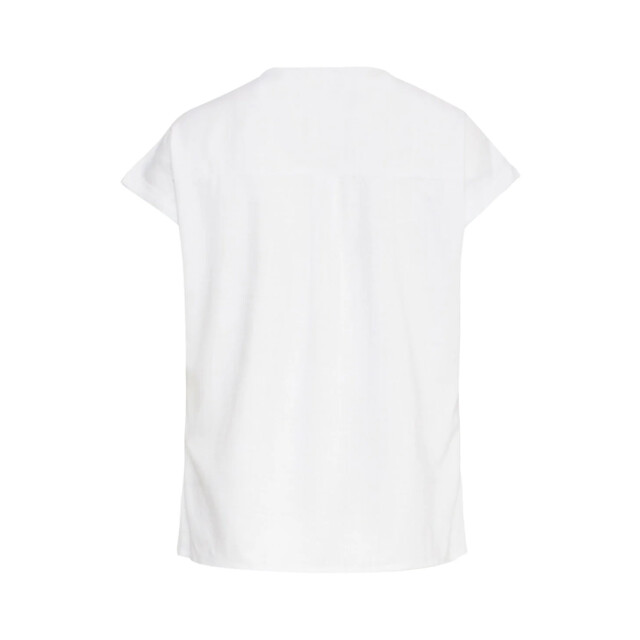 Smashed Lemon 25148 te linnen top met v-hals | 25148-000-3XL large