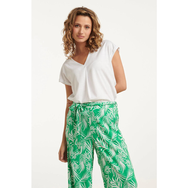 Smashed Lemon 25148 te linnen top met v-hals | 25148-000-3XL large