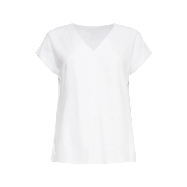 Smashed Lemon 25148 te linnen top met v-hals | 25148-000-3XL large