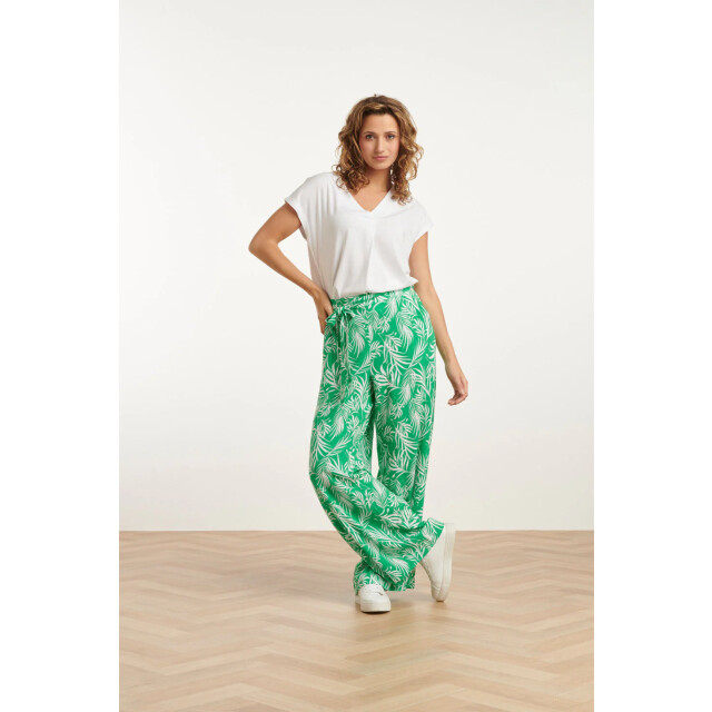 Smashed Lemon 25148 te linnen top met v-hals | 25148-000-3XL large