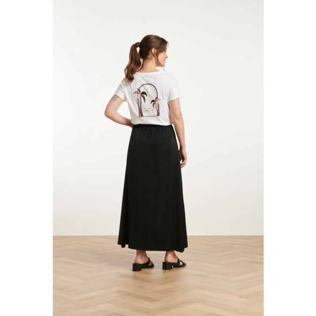 Smashed Lemon 25143 e rayon satin maxi rok | 25143-999-4XL large