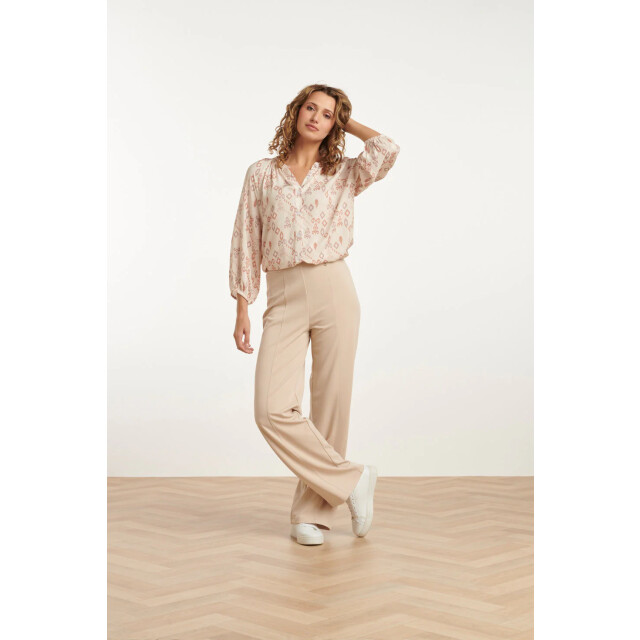 Smashed Lemon 25140 wide straight leg stretch broek | 25140-720-3XL large