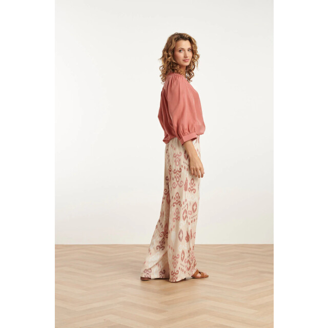 Smashed Lemon 25142 rayon satijn blouse | 25142-421-XXL large