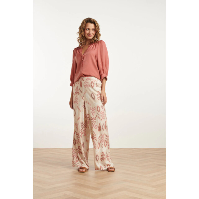 Smashed Lemon 25142 rayon satijn blouse | 25142-421-XXL large