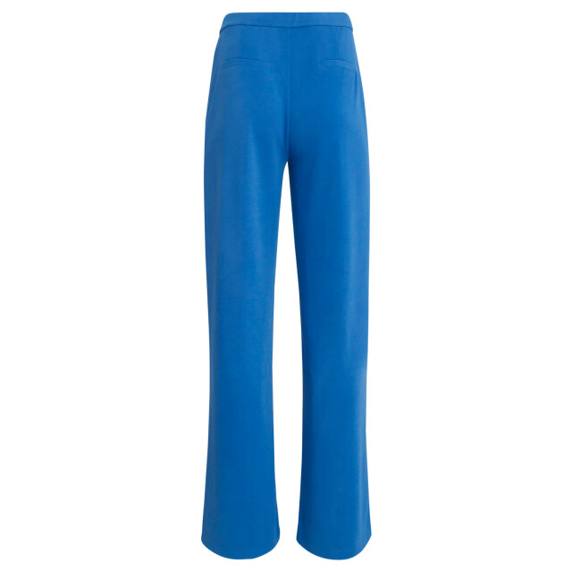 Smashed Lemon 25140 cobalt wide straight leg stretch broek | cobalt 25140-650-3XL large