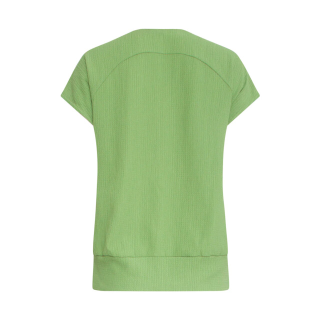Smashed Lemon 25120 top licht stretchy crinkle v-hals | 25120-500-M large