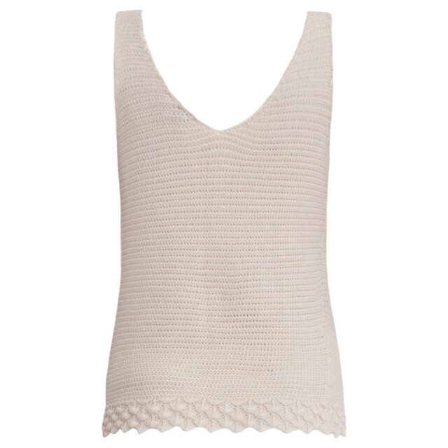 Smashed Lemon 25107 e gebreide strappy top met scallop rand | 25107-720-4XL large