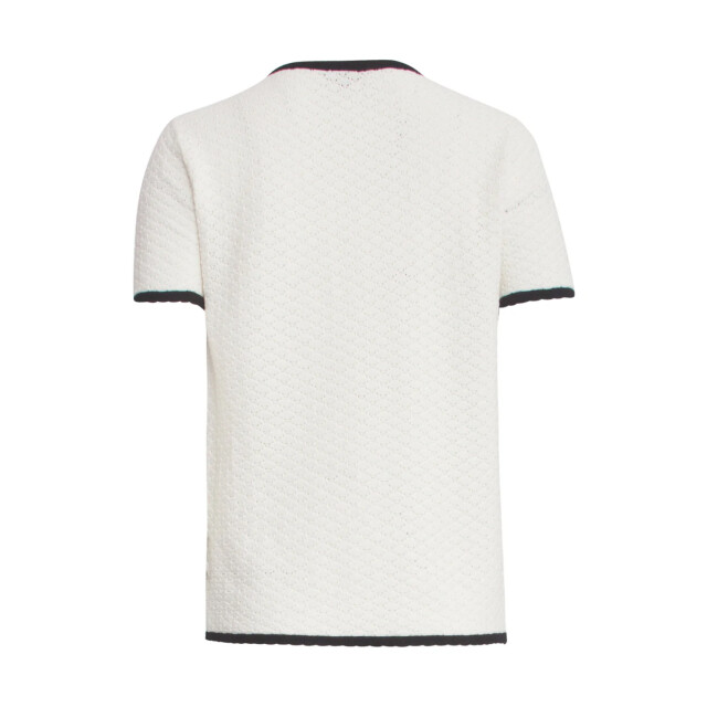Smashed Lemon 25096 gebreid top met e contrastafwerking | 25096-010-999 large