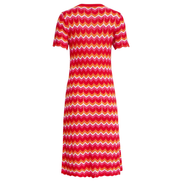 Smashed Lemon 25098 multicoloured zigzag knitted jurk | 25098-450-998 large