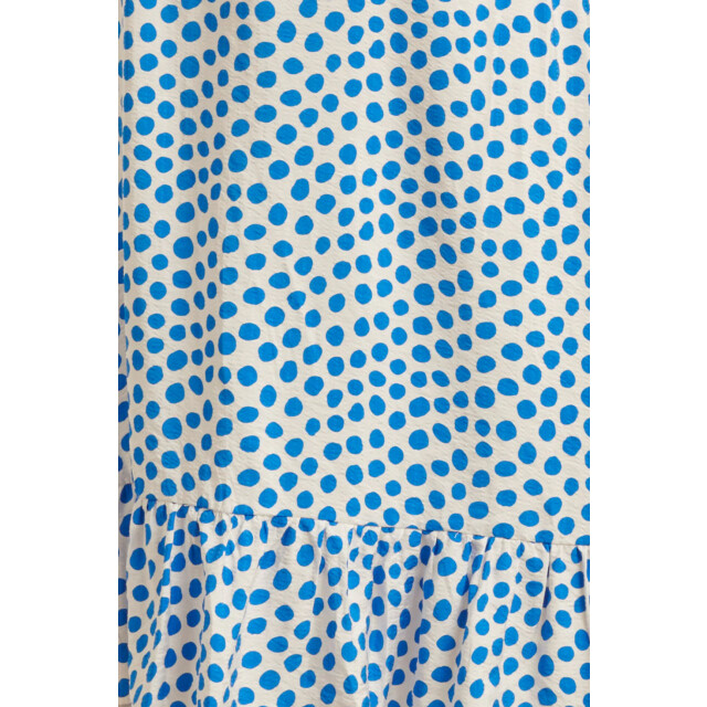 Smashed Lemon 25084 maxi jurk met kobalt polka dot print | 25084-000-650 large