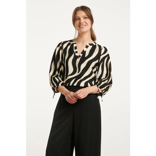 Smashed Lemon 25076 e zebra print top | 25076-010-999 large