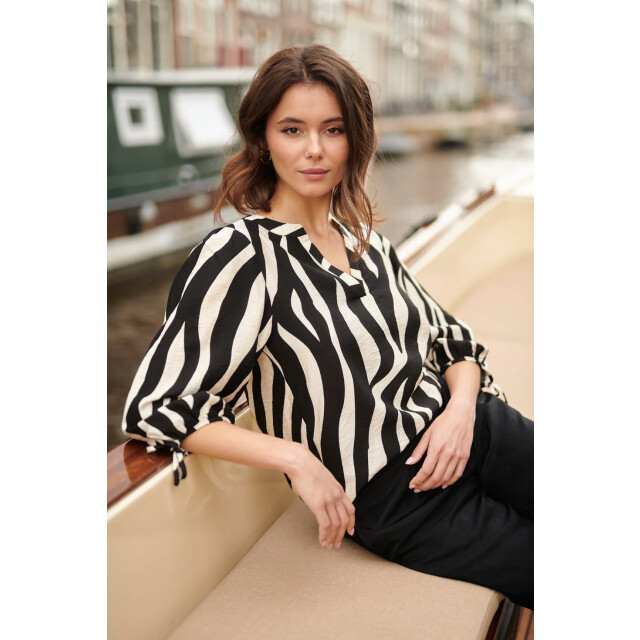 Smashed Lemon 25076 e zebra print top | 25076-010-999 large