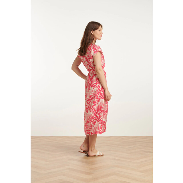 Smashed Lemon 25072 midi jurk met grafische print | 25072-420-000 large