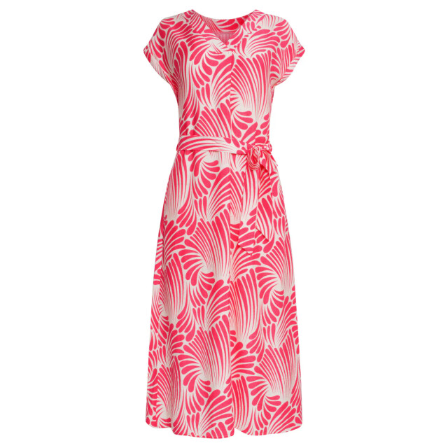 Smashed Lemon 25072 midi jurk met grafische print | 25072-420-000 large