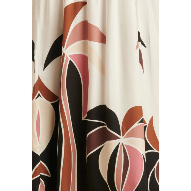 Smashed Lemon 25057 off white flowy maxi jurk met mauve palm print | 25057-720-998 large