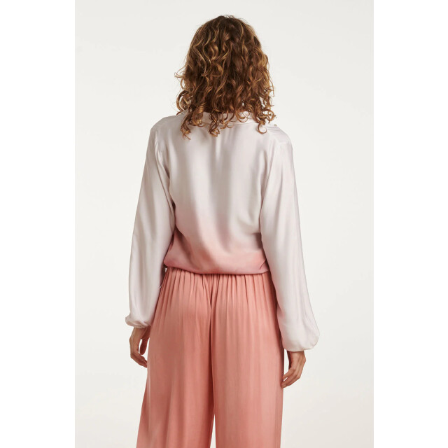 Smashed Lemon 25020 top met kraagvintage mauve ombre print | off 25020-010-421 large