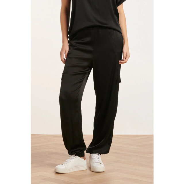 Smashed Lemon 24680 e satijnen cargo broek | 24680-999-XL large