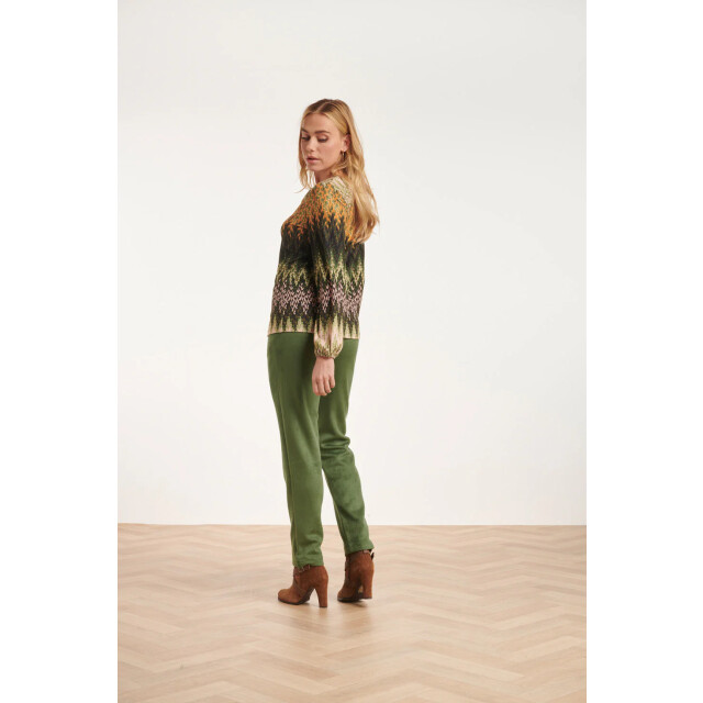 Smashed Lemon 24597 suède leger aangesloten broek | 24597-550-3XL large