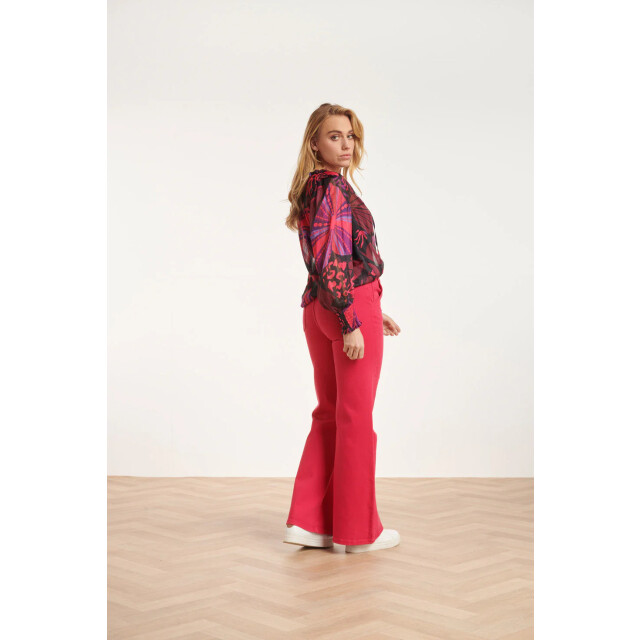 Smashed Lemon 24523 fuchsiapaarse hartjesprint top | 24523-999-998 large