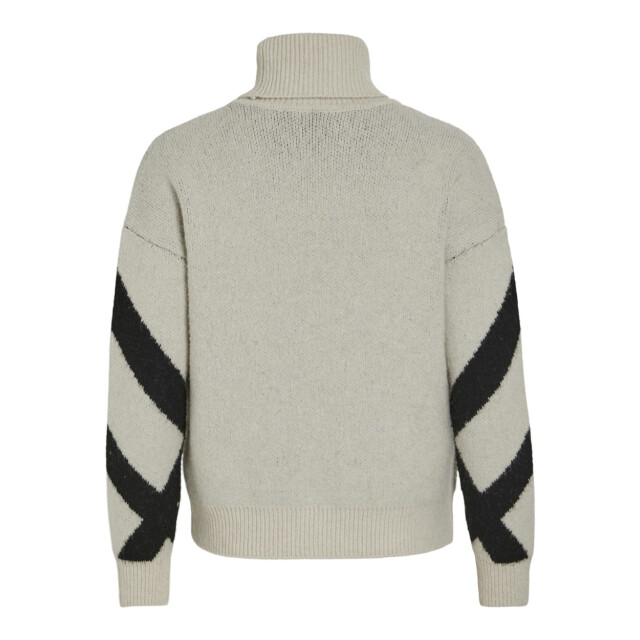 Vila Vicille rollneck ls jacquard knit zand dessin 4219.06.0025 large