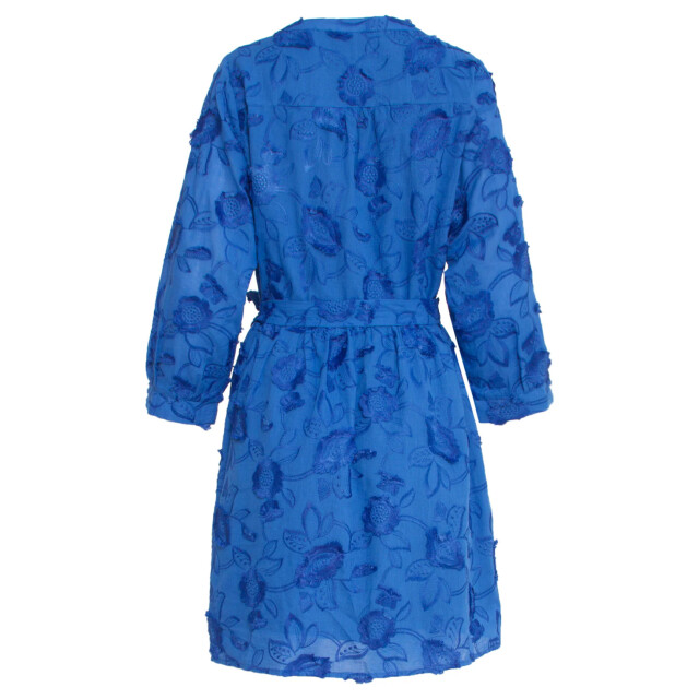 Smashed Lemon 25137 cobalt blauwe 3d bloemen jurk 25137-650-3XL large